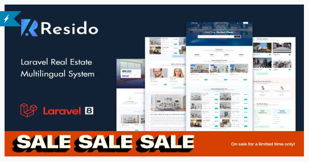 Resido - Laravel Real Estate Multilingual System