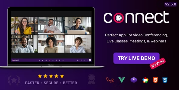 Connect - Video Conference, Online Meetings, Live Chat