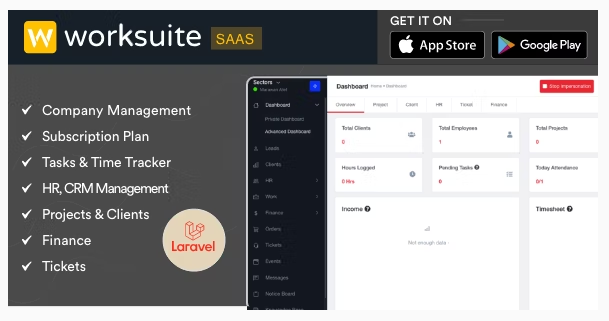 Worksuite Saas - Project Management System