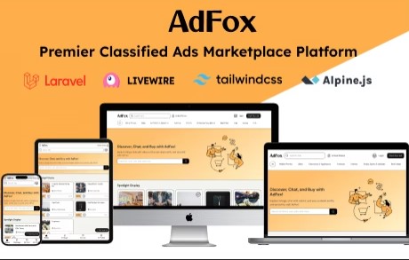 AdFox - Classified Ads with App-Like Feel on Mobile & Web Interface