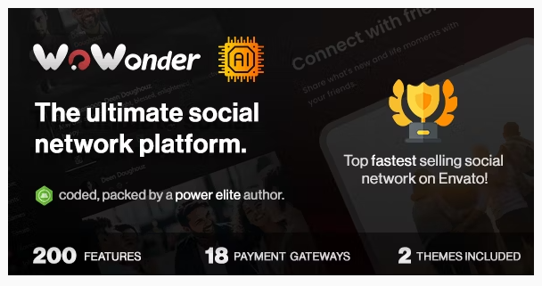 WoWonder - The Ultimate PHP Social Network Platform